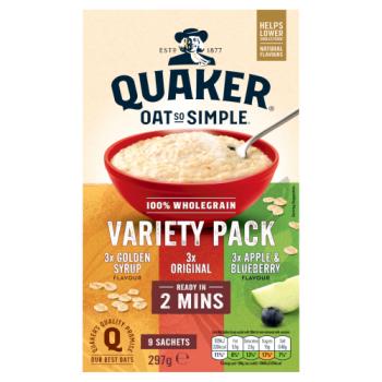 Quaker Oat So Simple Variety Porridge Sachets 9 Pack