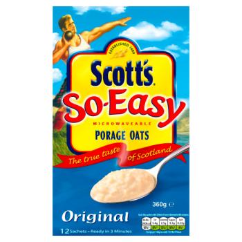 Scott's Porage So Easy Original Porridge Oats 12 x 30g