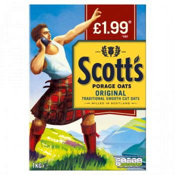 Scott's Porage Oats 1kg £1.99p.m