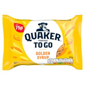 Quaker Porride To Go Golden Syrup