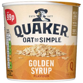 Quaker Oat So Simple Golden Syrup Porridge Pot 57g 