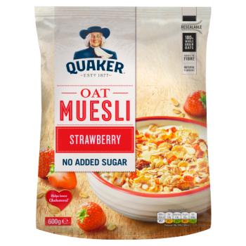 Quaker Oat Strawberry Muesli 600g