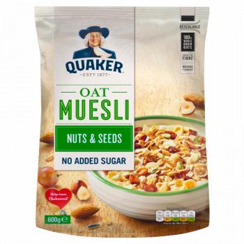 Quaker Oat Nuts & Seeds Muesli 600g