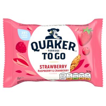 Quaker Porridge To Go Strawberry/raspber