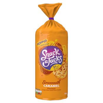 Snack a Jacks Caramel Sharing Rice Cakes Crisps 159g