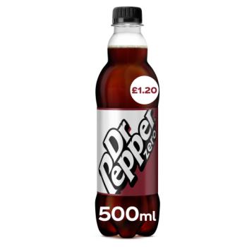 Dr Pepper Zero £1.20     500ml