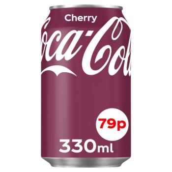 Coca-cola Original Taste Cherry 330ml Can 79p Pmp