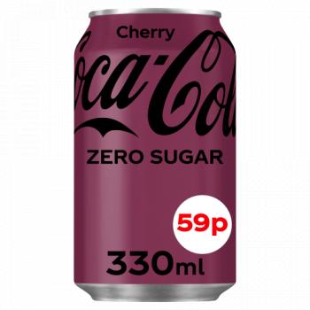 Coca-cola Zero Sugar Cherry 330ml Pmp 59p