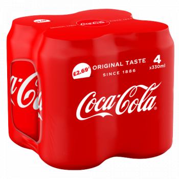 Coca-cola Original Taste 4 X 330ml Pm £2.69