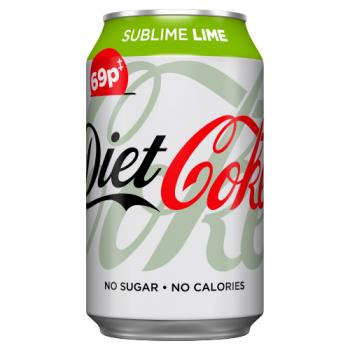 Diet Coke Lime P/m 330ml