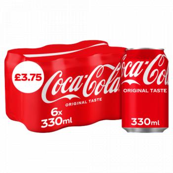 Coca-cola Original Taste 6 X 330ml Pm £3.75