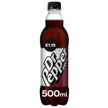 Dr Pepper Zero £1.15     500ml