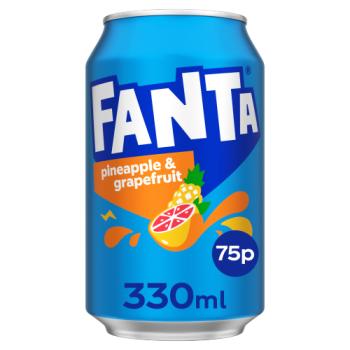 Fanta Pineapple & Grapefruit 330ml PM 75p