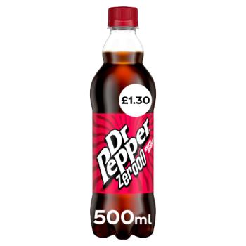 Dr Pepper Zero £1.30     500ml