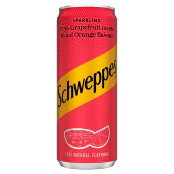Schweppes Sparkling Pink Grapefruit Meets Blood Orange Flavour 330ml