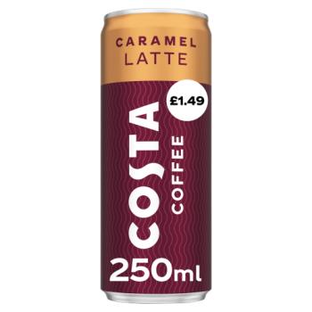 Costa Coffee Caramel Latte Iced Coffee 250ml PMP £1.49