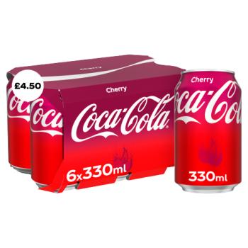 Coca-Cola Cherry 6 x 330ml PM £4.50