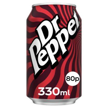 Dr Pepper 330ml PM 80p