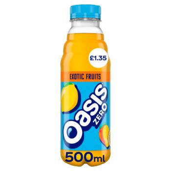 Oasis Zero Exotic Fruit 500ml PM £1.35