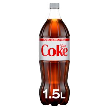 Diet Coke Cola 1.5L (1.25L + 20% Extra Free) Bottle 