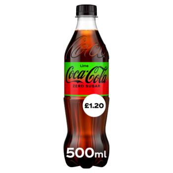 Coca-Cola Zero Sugar Lime 500ml PM £1.20