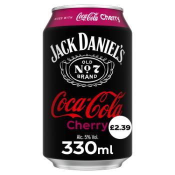 Jack Daniel's & Coca-Cola Cherry 330ml PM £2.39