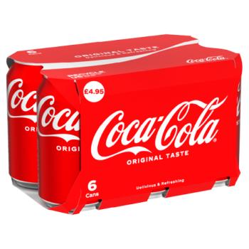 Coca-Cola Original Taste 6 x 330ml PM £4.95