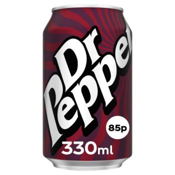 Dr Pepper 330ml PM 85p