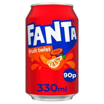 Fanta Fruit Twist PM 90p 330ml Can 
