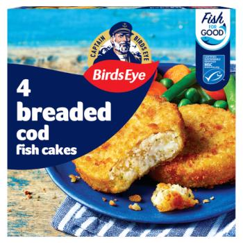 Birds Eye 4 Breaded Cod Fish Cakes 198g