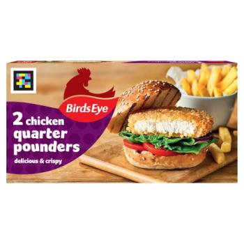 Birds Eye 2 Chicken Quarter Pounders 227g