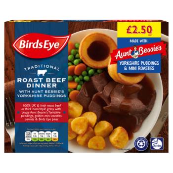 Birds Eye Traditional Roast Beef Dinner with Aunt Bessie's Yorkshire Puddings 400g