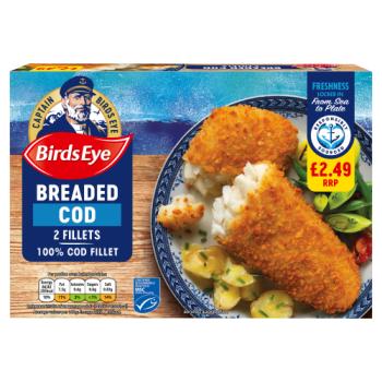Birds Eye 2 Breaded Cod Fillets 200g