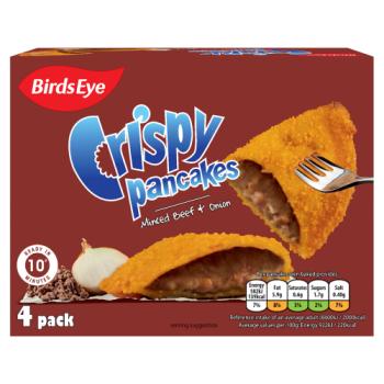 Birds Eye 4 Crispy Pancakes Minced Beef & Onion 250g