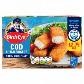 Birds Eye 8 Cod Fish Fingers 224g