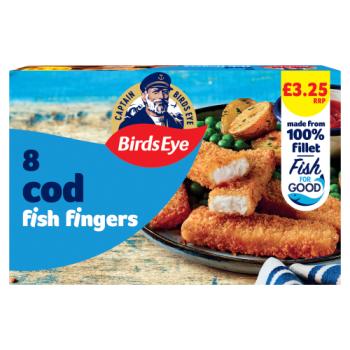 Birds Eye 8 Cod Fish Fingers 224g