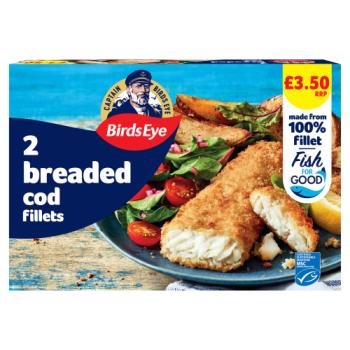 Birds Eye 2 Breaded Cod Fillets 200g