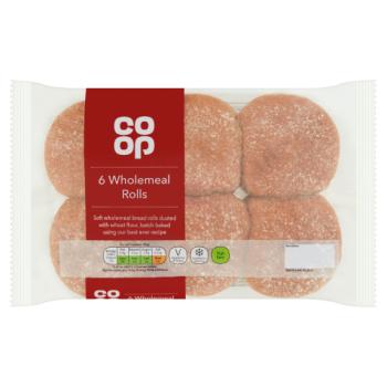 Co-op 6 Wholemeal Rolls