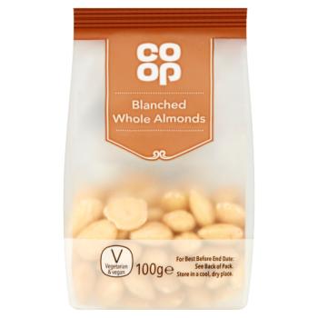 Co Op Blanched Whole Almonds 100g