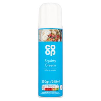 Co-op Squirty Cream 250g