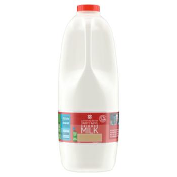 Co-op Skimmed Milk 4 Pints/2.272L