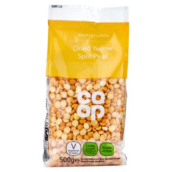 Co Op Dried Yellow Split Peas 500g