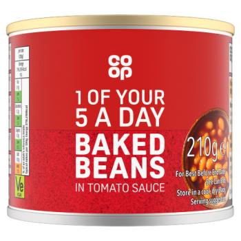 Co-op Baked Beans in Tomato Sauce 210g