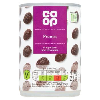 Co Op Prunes In Apple Juice