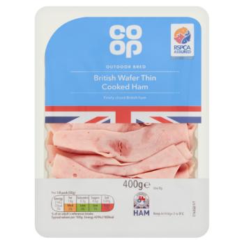 Co-op British Wafer Thin Cooked Ham 400g