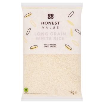 Co-op Honest Value Long Grain White Rice 1kg