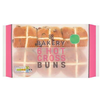 Co-op Bakery 6 Hot Cross Buns