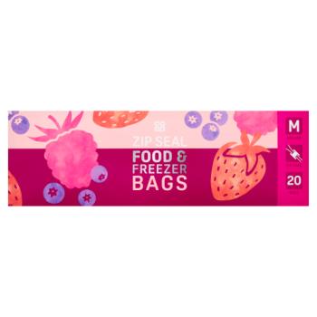 Co-op 20 Medium Zip Seal Food & Freezer Bags