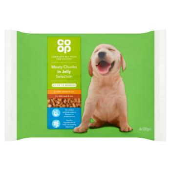 Co-op Meaty Chunks in Jelly Selection Up to 12 Months 4 x 100g