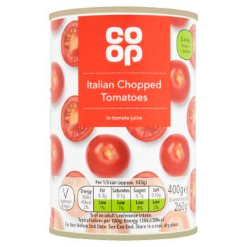 Co-op Italian Chopped Tomatoes in Tomato Juice 400g